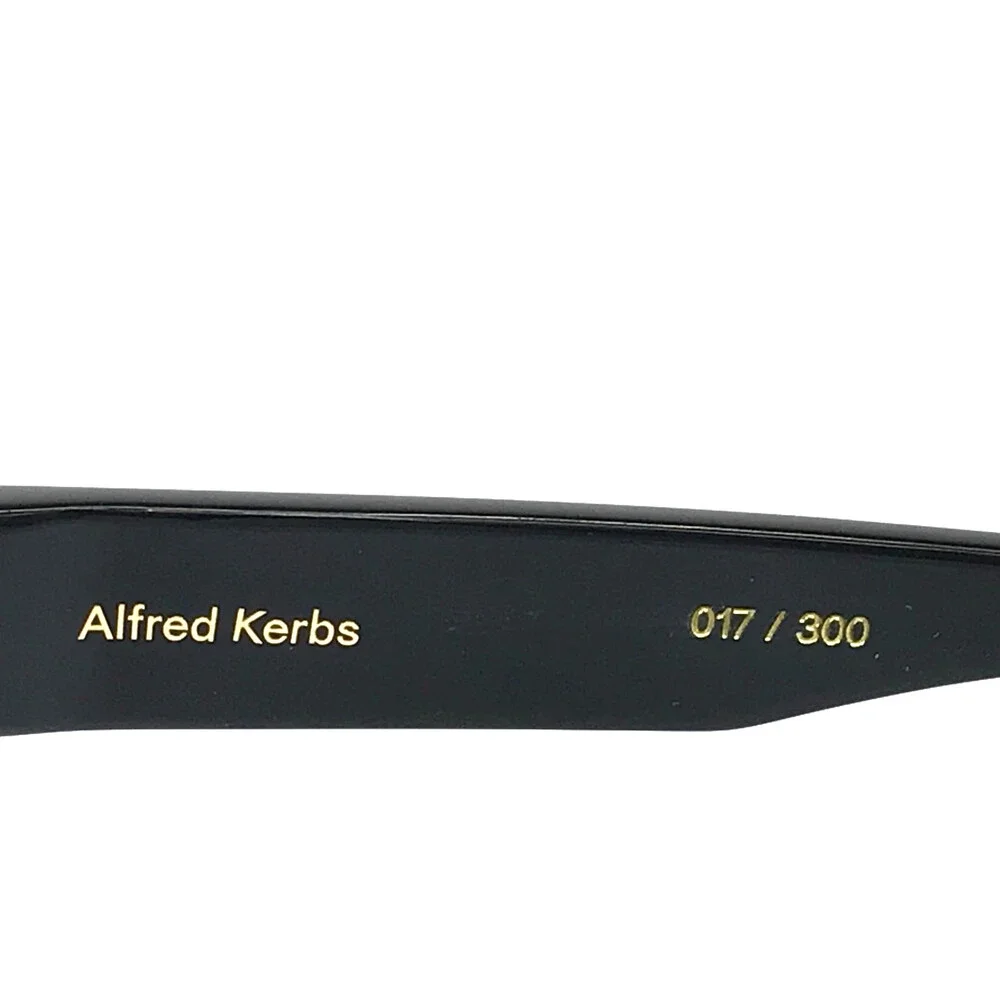Alfred Kerbs Eyeglasses Frames Sylvia BK Shiny Black Cat Eye Full Rim 52-19